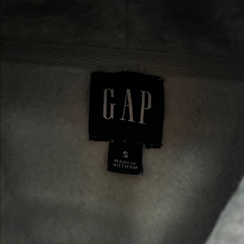 💁♀️WOMENS GAP Light Gray Hoodie with Pink Logo - Picture 2 of 9